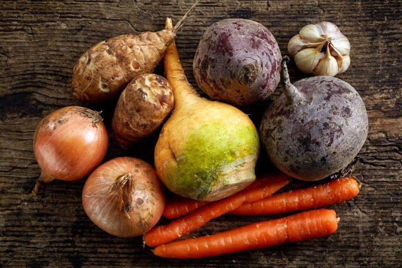 cleaning root vegetables