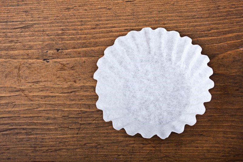 coffee filters as plates