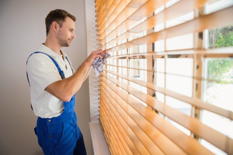 wooden blinds