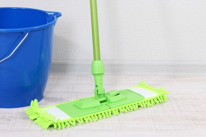 mopping floors