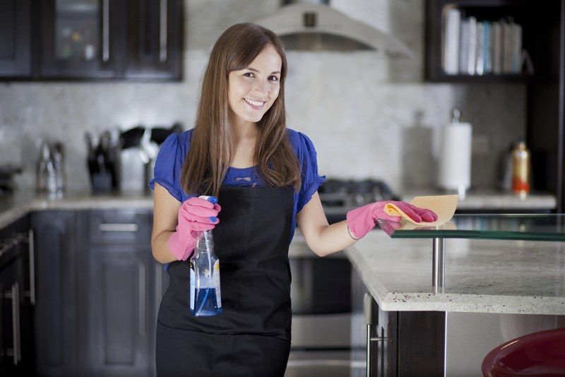 Cleaning Kitchen